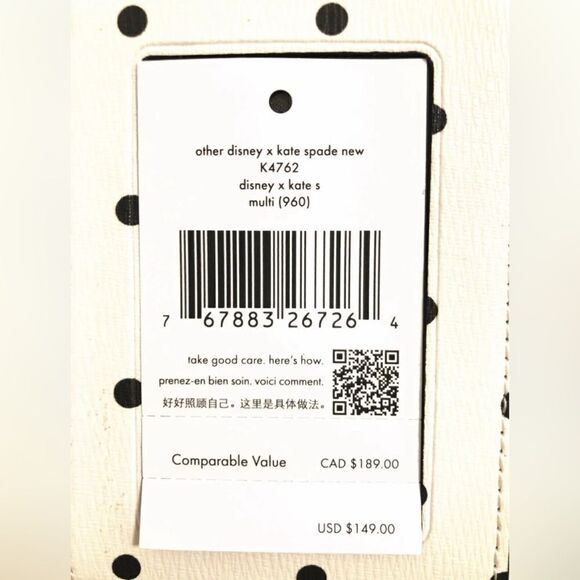 Disney x Kate Spade New York Minnie Zip Around Wallet - Picture 4 of 8